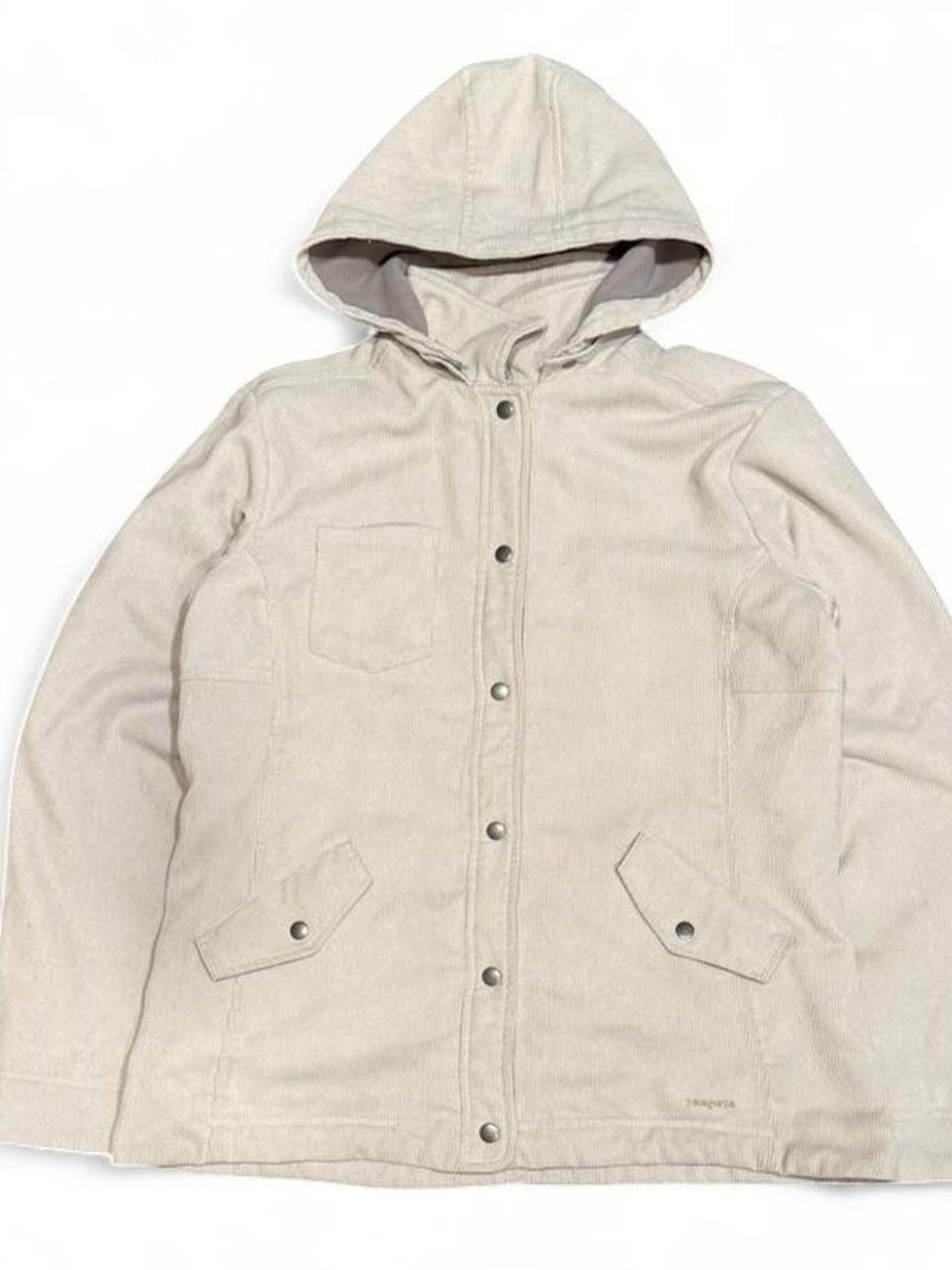 Y2K Patagonia Corduroy Hooded Snap Down Bomber Jacket
